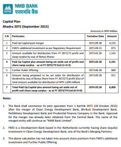 Inside NMB Capital Plan