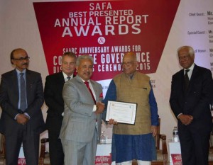 Press Release Best Presented Annual Report Award by South Asian Federation of Accounts (SAFA) (1)